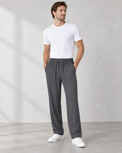 Buzo Pantalón Hombre Secado Rapido Elasticado Con Cordón