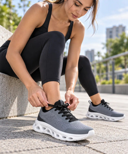 Zapatillas Mujer Negras Deportivas Urbanas Cómodas Blandas