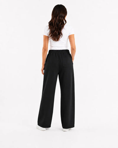 Pantalón De Buzo Unisex Pierna Ancha Con Interior Térmico
