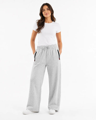 Pantalón De Buzo Unisex Pierna Ancha Con Interior Térmico
