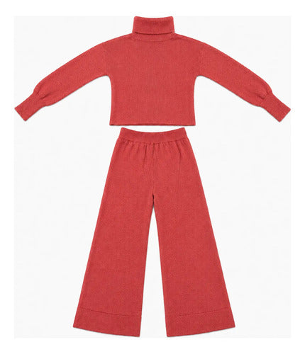 Conjunto Mujer Cuello Alto Pantalón Palazzo Primavera