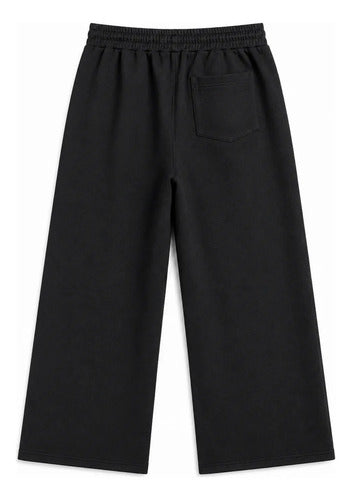 Pantalón De Buzo Unisex Pierna Ancha Con Interior Térmico
