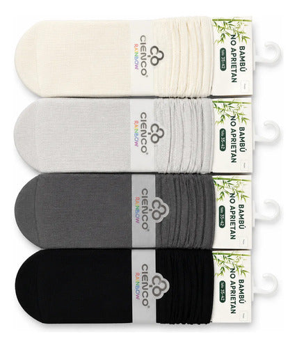 Calcetines Mujer Bambú 12 Pares Soft No Aprietan Talla 35-42