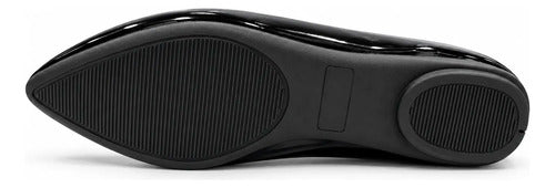 Balerina Mujer Punta Fina Charol Zapato Plano Elegante