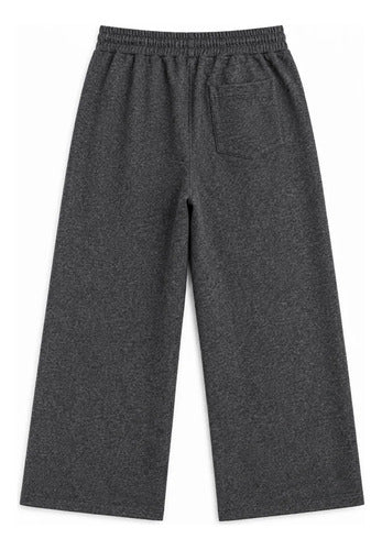 Pantalón De Buzo Unisex Pierna Ancha Con Interior Térmico