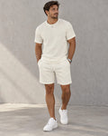 Conjunto Hombre Polera Short Texturado Casual Verano