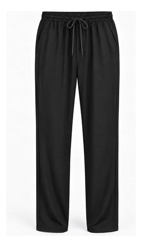 Buzo Pantalón Hombre Secado Rapido Elasticado Con Cordón