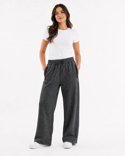 Pantalón De Buzo Unisex Pierna Ancha Con Interior Térmico