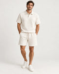 Conjunto Hombre Polera Polo Manga Corta Short Texturizado