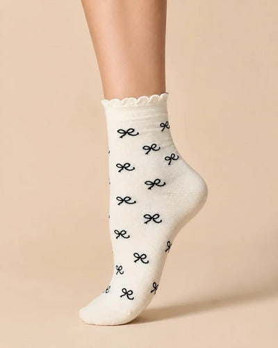 Calcetines Pack 12 Pares Mujer Bambú Talla 35-42 Estampados