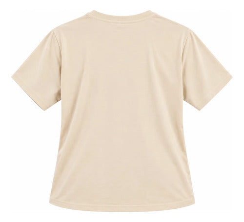 Polera Mujer Manga Corta Estampada Love Corazón