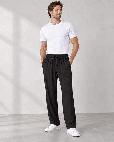 Buzo Pantalón Hombre Secado Rapido Elasticado Con Cordón